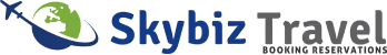 Logo horizontal de Skybiz Travel